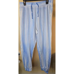 Women's Nike Blue and White Tie-Dye Yoga Luxe Joggers Size L
